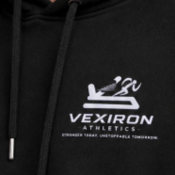 Men’s Black Premium Hoodie & Jogger Tracksuit Set – Vexiron Edition