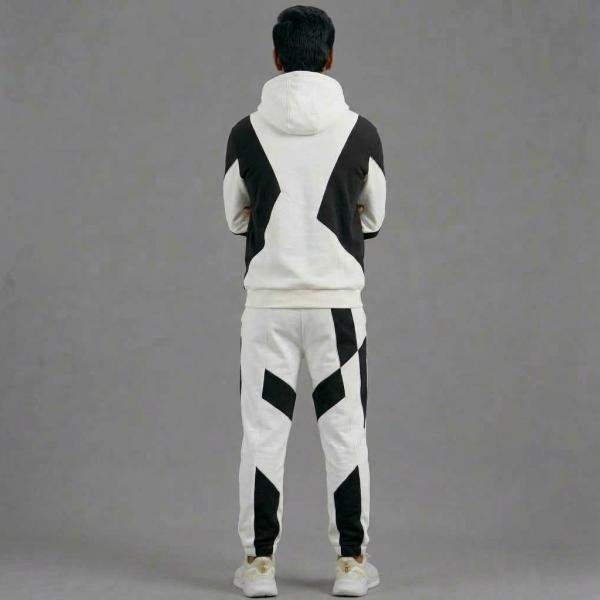 Men’s Color Block Tracksuit Set – Half-Zip Pullover & Matching Pants | RENEX Sportswear