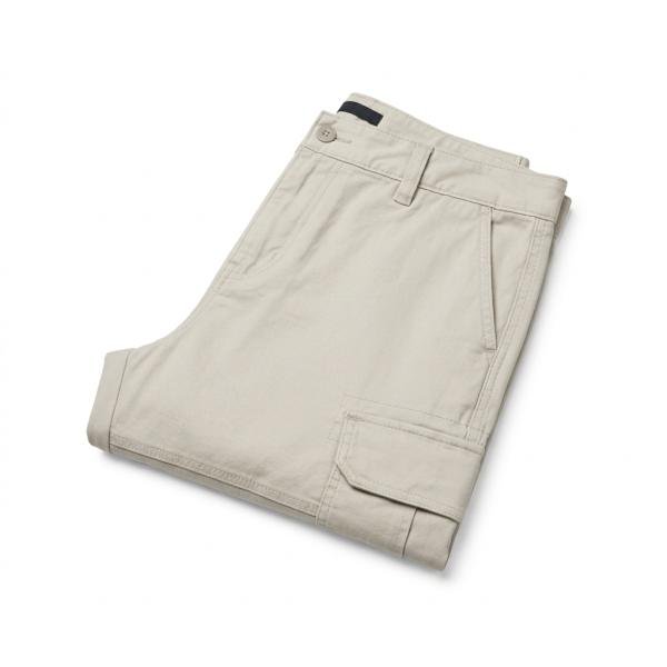 Men's Premium Folded Light Beige Cargo Pants